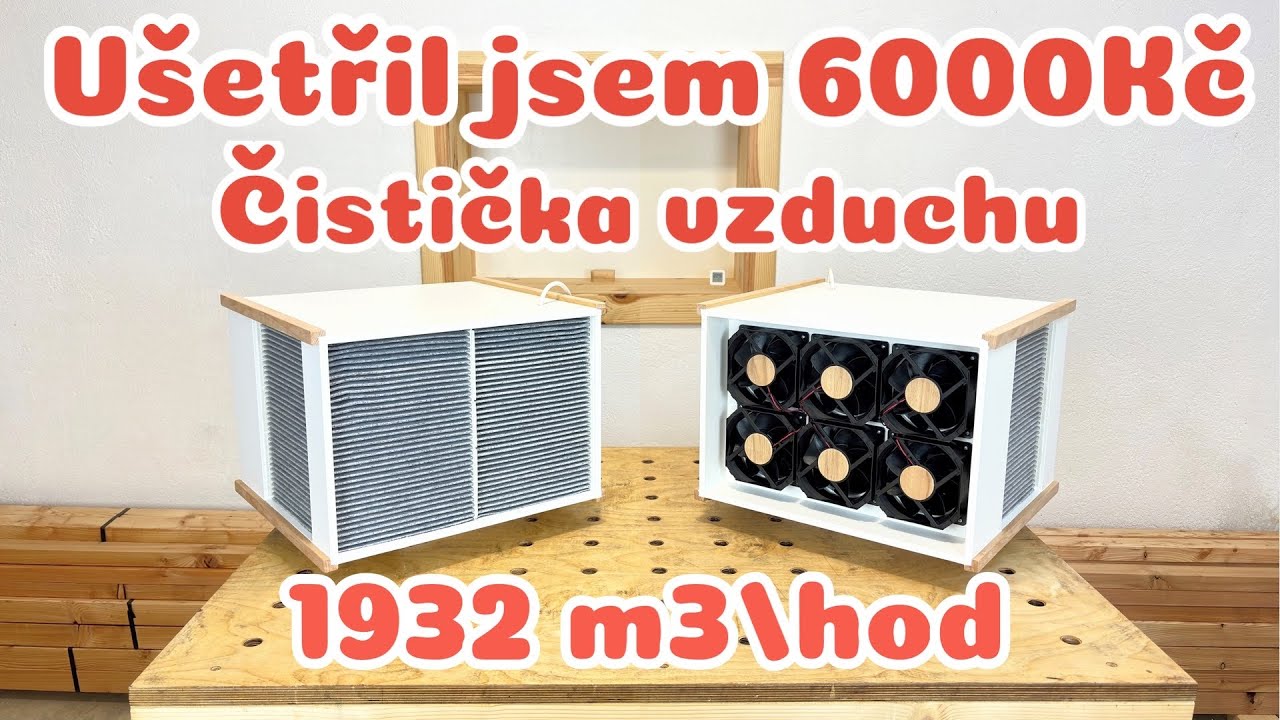 Čistička vzduchu do dílny - filtrační jednotka - svépomocí
