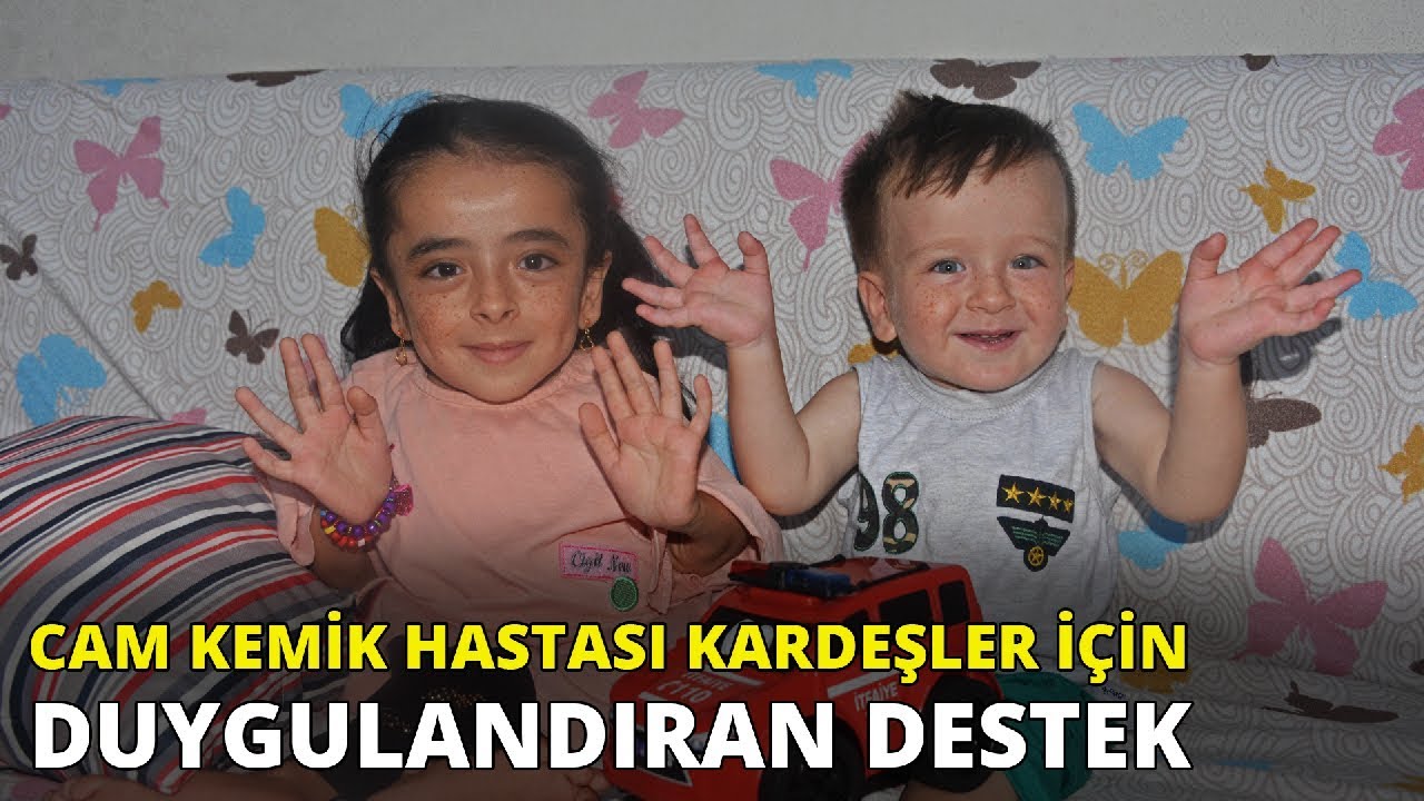 Cam kemik hastası Sakine ve kardeşi için ameliyat parası toplandı