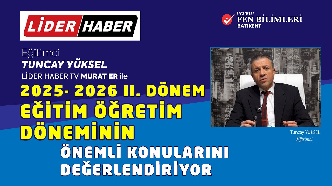 2025-2026 Eğitim Öğretim yılı İkinci Dönem Değerlendirmesi