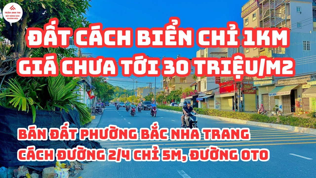 Bán Đất Phường Bắc Nha Trang, Cách Đường 2 Tháng 4 Chỉ 5m, Giá Siêu Tốt Đầu Tư | TRẦN ANH THI BĐS