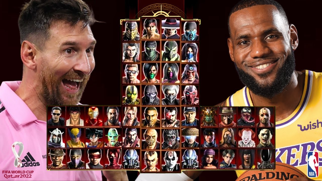 Mortal Kombat 9 - LIONEL MESSI 👽 & LEBRON JAMES 🏀 - Expert Tag Ladder - Gameplay @(1080p) - 60ᶠᵖˢ ✔