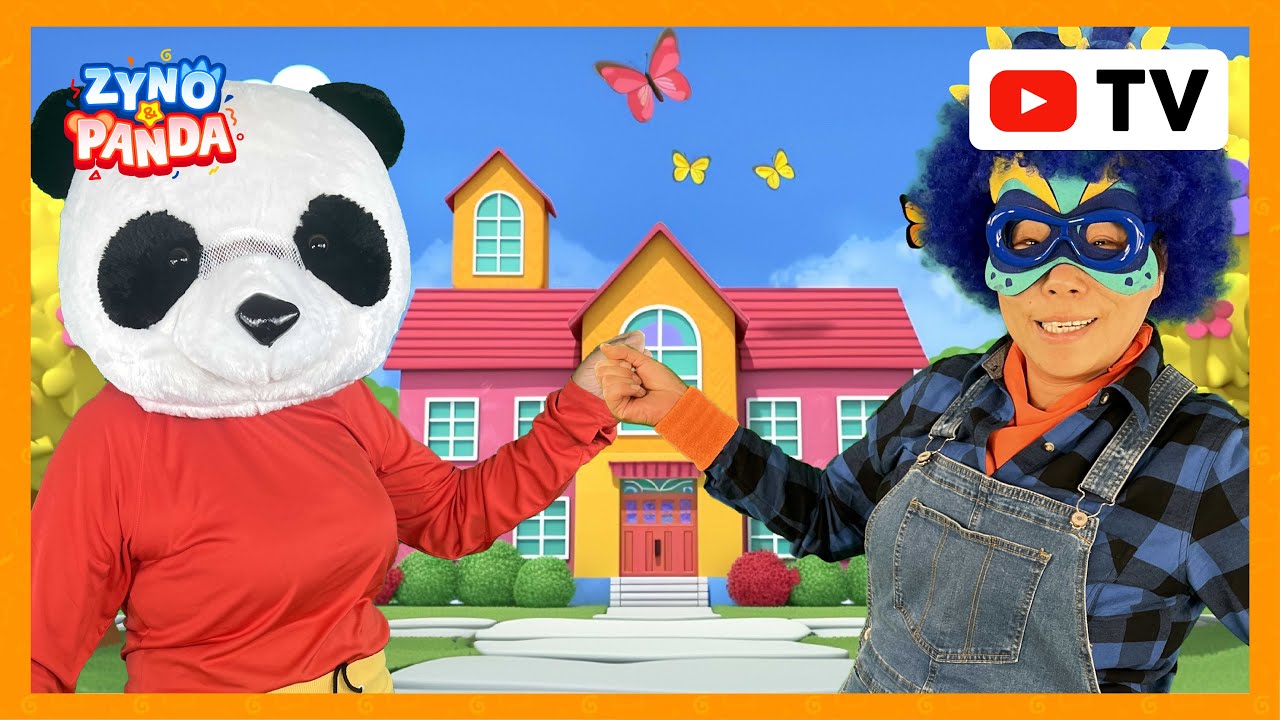 🦖🎶 My Name is Zyno + More Fun School Learning Songs! 🌎📚 | Brain Break | Zyno & Panda! Kids Songs