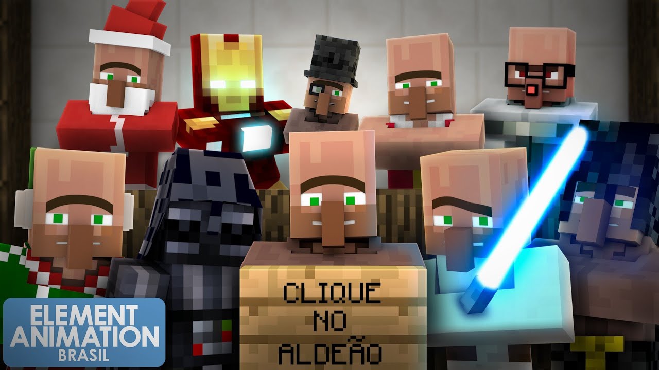 A Vida dos Aldeões - Completo (Animação de Minecraft)