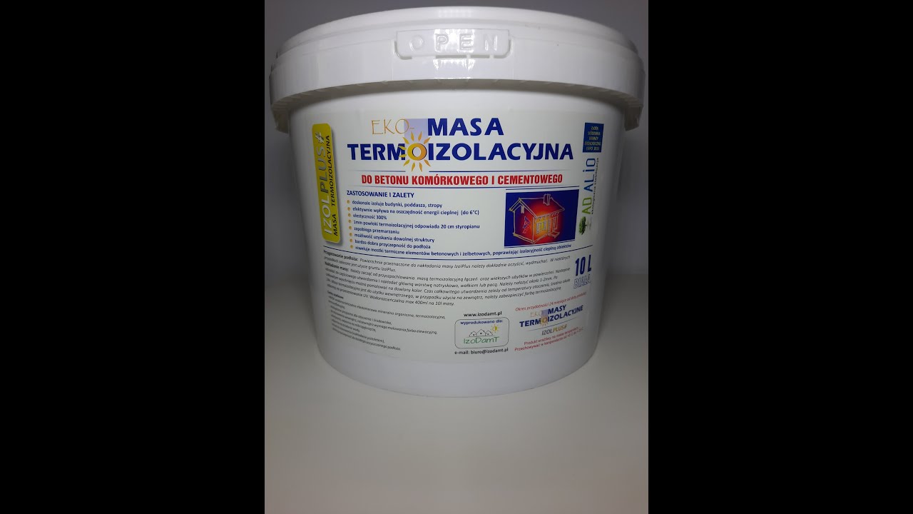Tynk na beton komórkowy.Ekologiczna Izolacja, Docieplenie,Tynk. Eko Masa  (Test Temperatury)