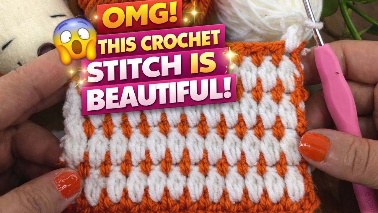 This crochet stitch is beautiful | Easy crochet technique for stunning textures