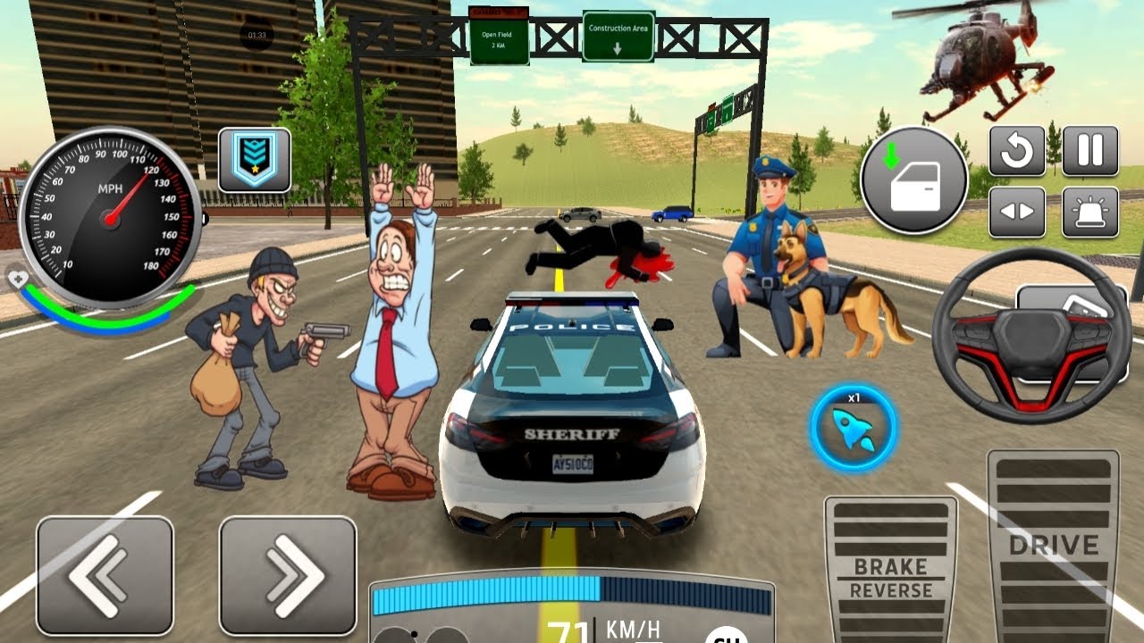 Cops Car Chase Gameplay 🚓 | 3D SimulatorPolice Car Chase Simulator Game | Android Gameplay