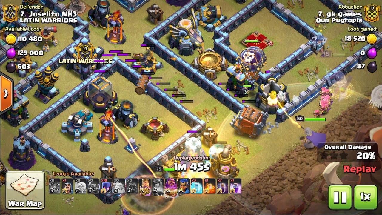 TH13 Wipeout - QueenWalk WitchBat with Log Launcher