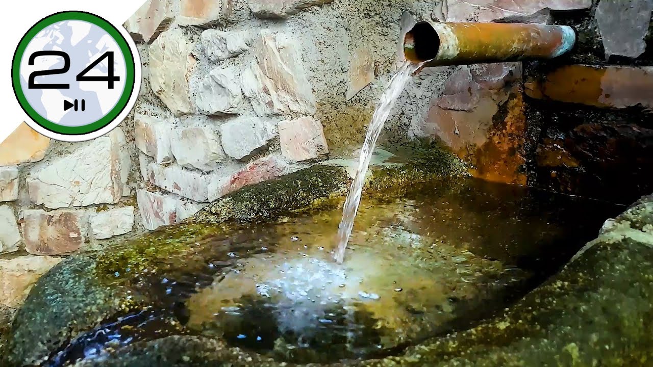 Мягкий и расслабляющий звук фонтана. 💧⛲ Спать, медитировать, учиться и отдыхать