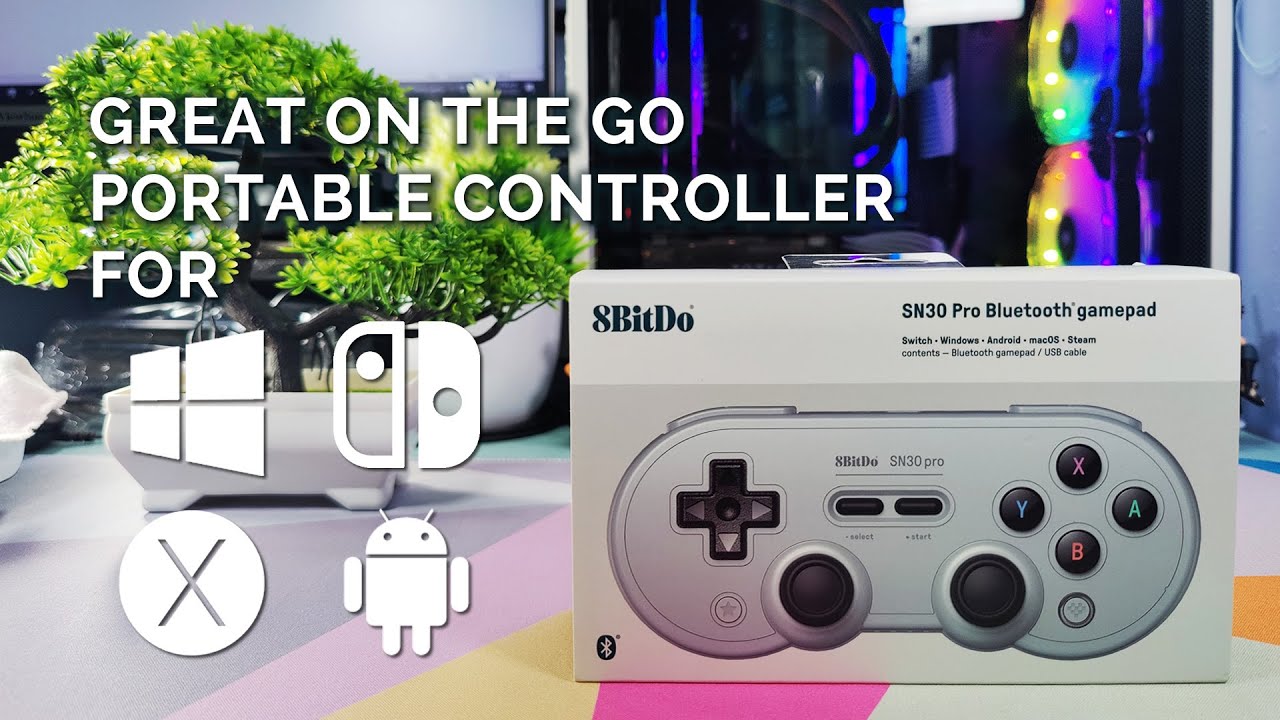 8BitDo SN30 Pro BT Controller | Great on the Go Portable Controller
