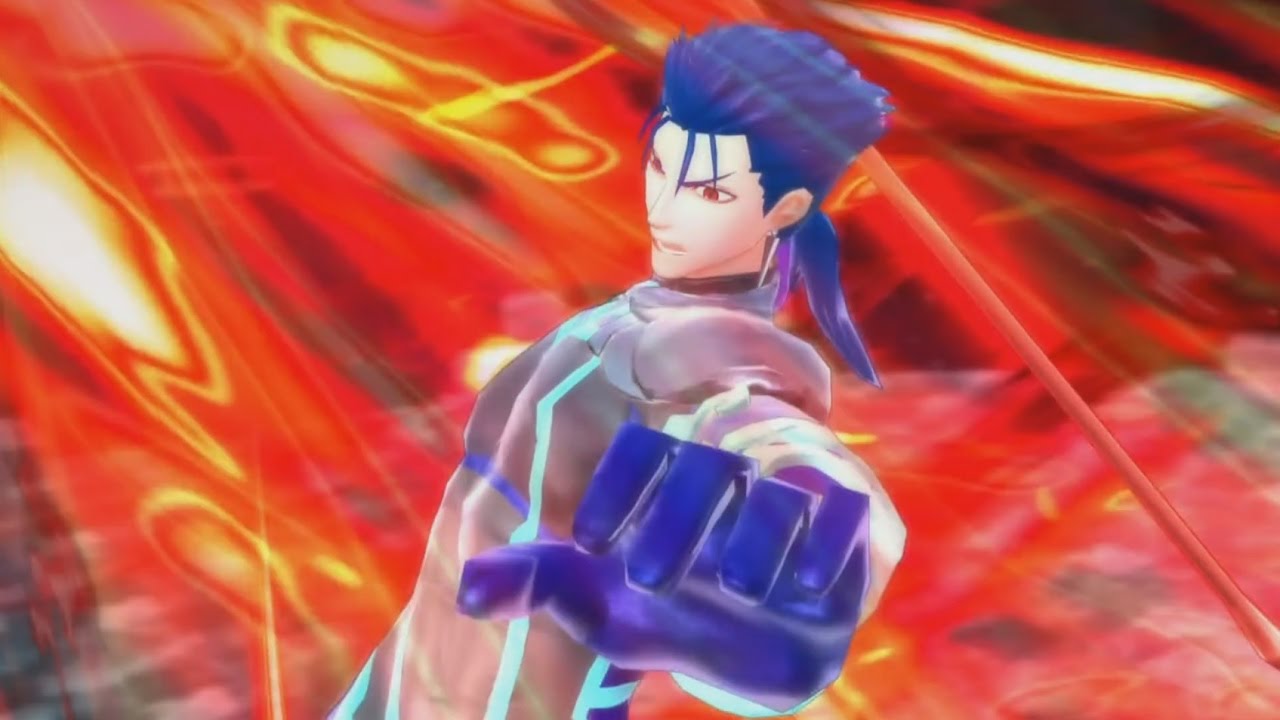 【Fate/EXTELLA】クー・フーリン　宝具＋ALLバトルアクション【FateEX】 Cú Chulainn Noble Phantasm＋all　battle　action