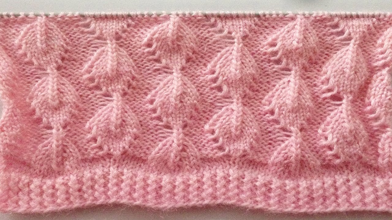 Leaf Stitch Knitting Pattern For Sweaeter /Cardigan/Baby Sweater