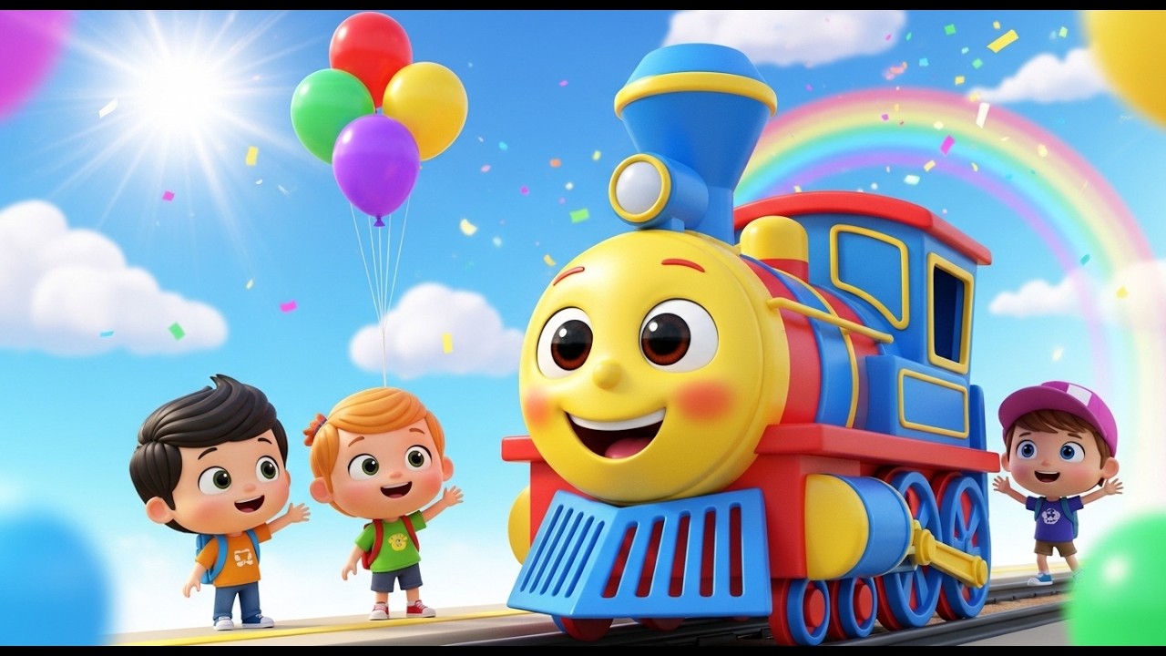 छुक-छुक रेल | Train Song for Kids | Hindi Kids Song | Nursery Rhymes