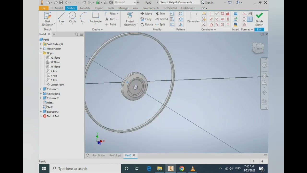 Fan protector design in Inventor 2020