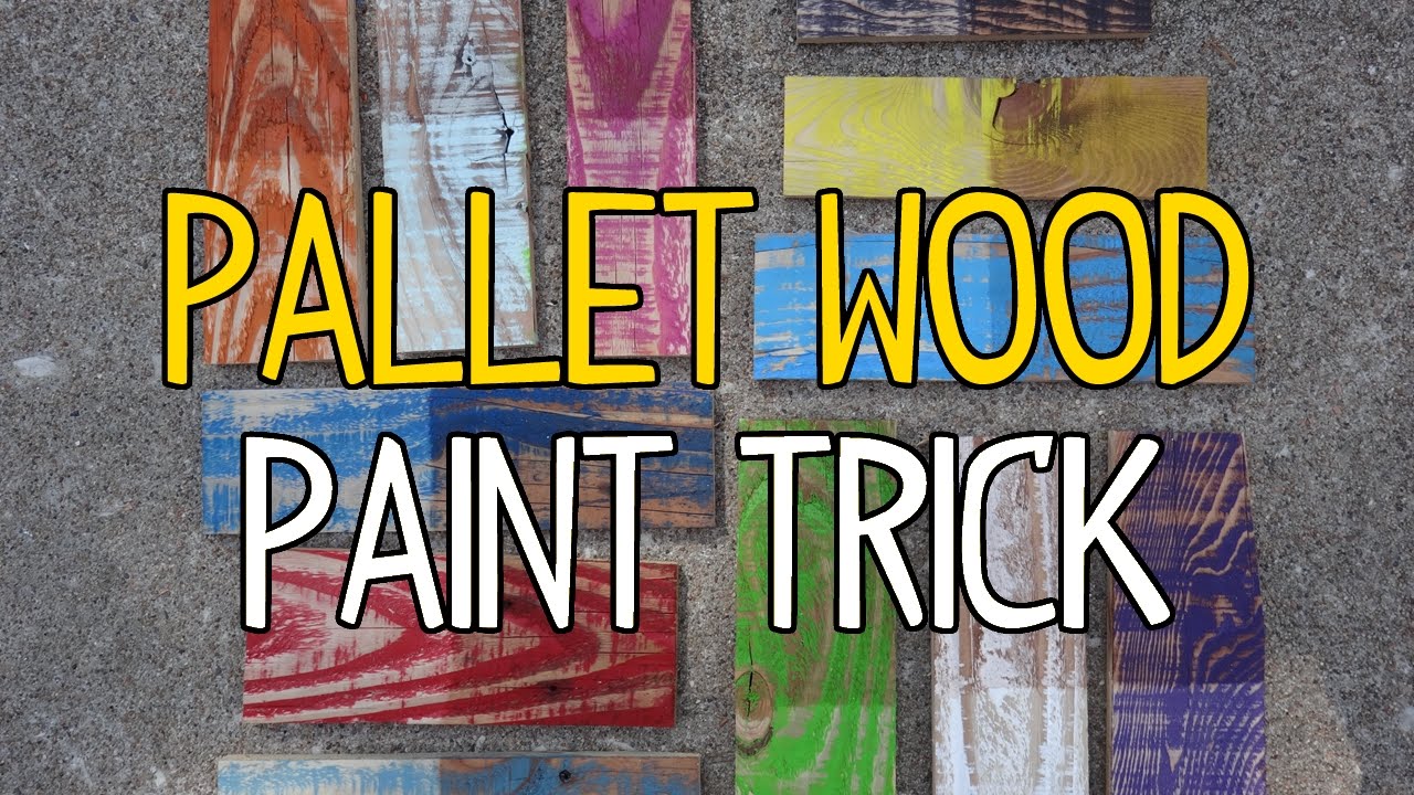 DIY Pallet Wood Paint Trick!