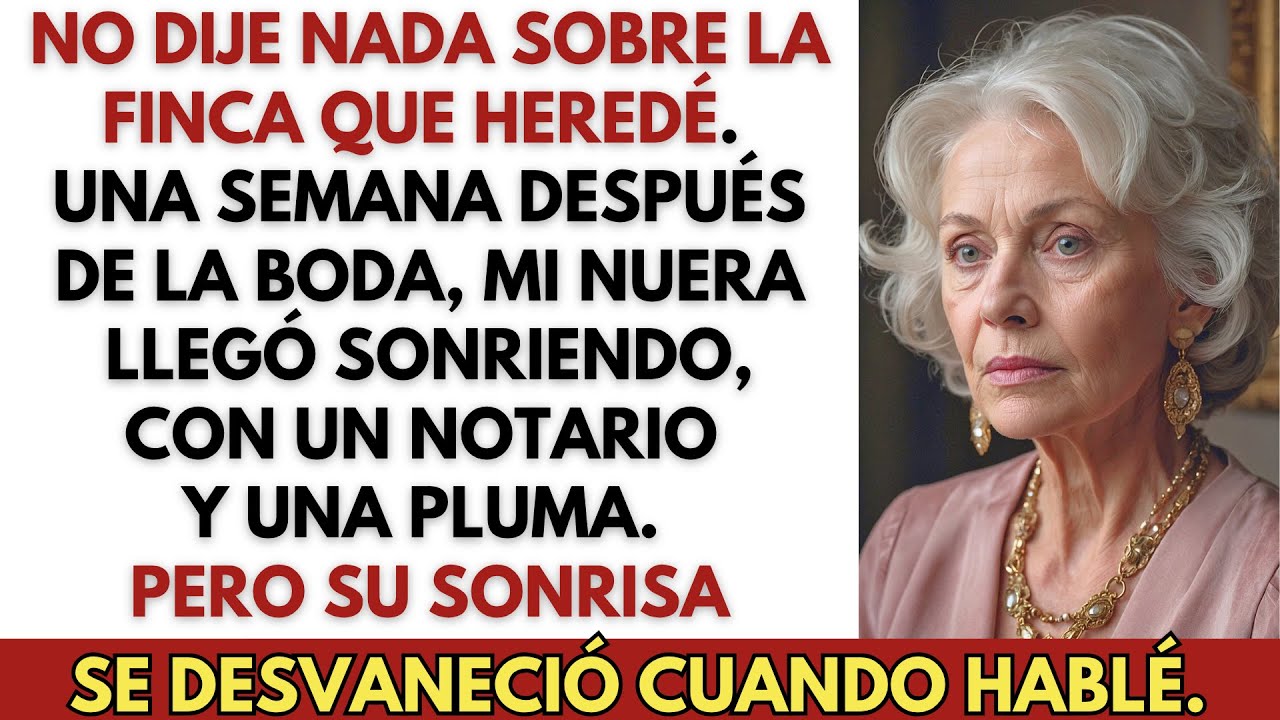 Cuando mi hijo se casó, no mencioné que heredé una finca de mi esposo. Gracias a Dios...