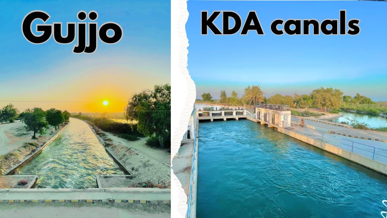 Gujjo KDA CANALS 🌊 high pressure water waves 🌊 