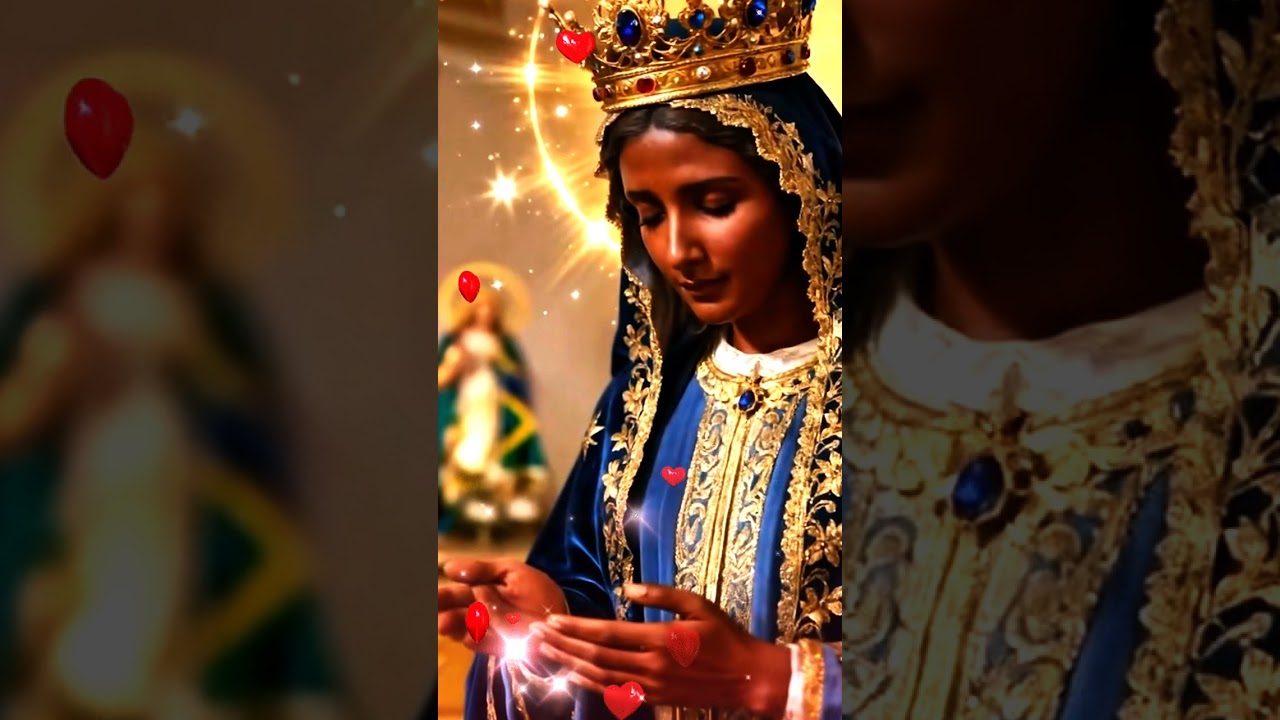 Nossa Senhora Aparecida para iniciar o dia com paz, proteção e direção #luzdivina