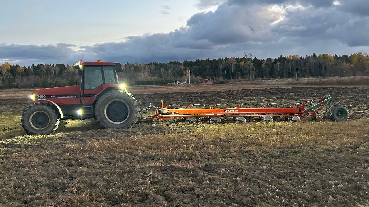 Plowing sod with the 7120 just like it’s 1987 all over again!! 