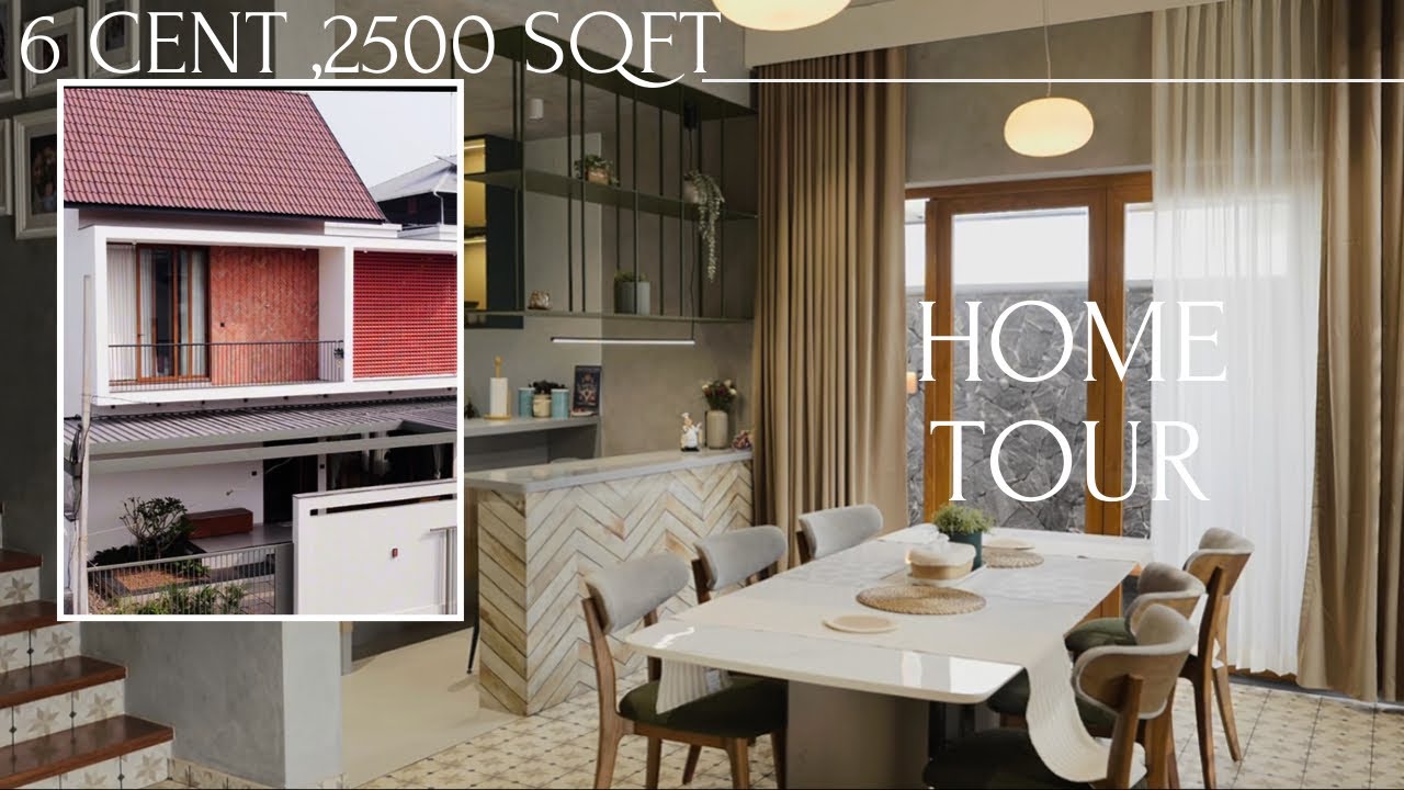 A 3BHK HOME with a swimming pool on the terrace 🏠 KERALA HOME DESIGN |HOME TOUR MALAYALAM 🪟
