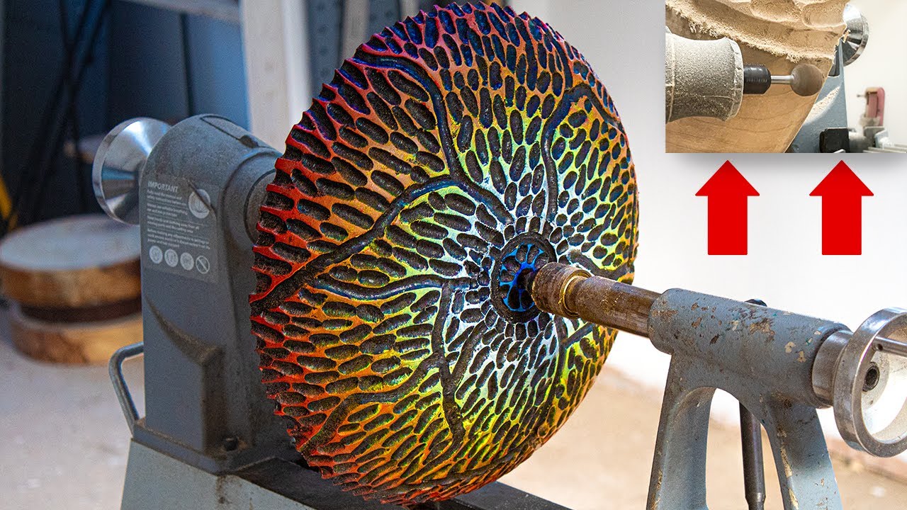 Woodturning - This Almost Broke My Dremel!