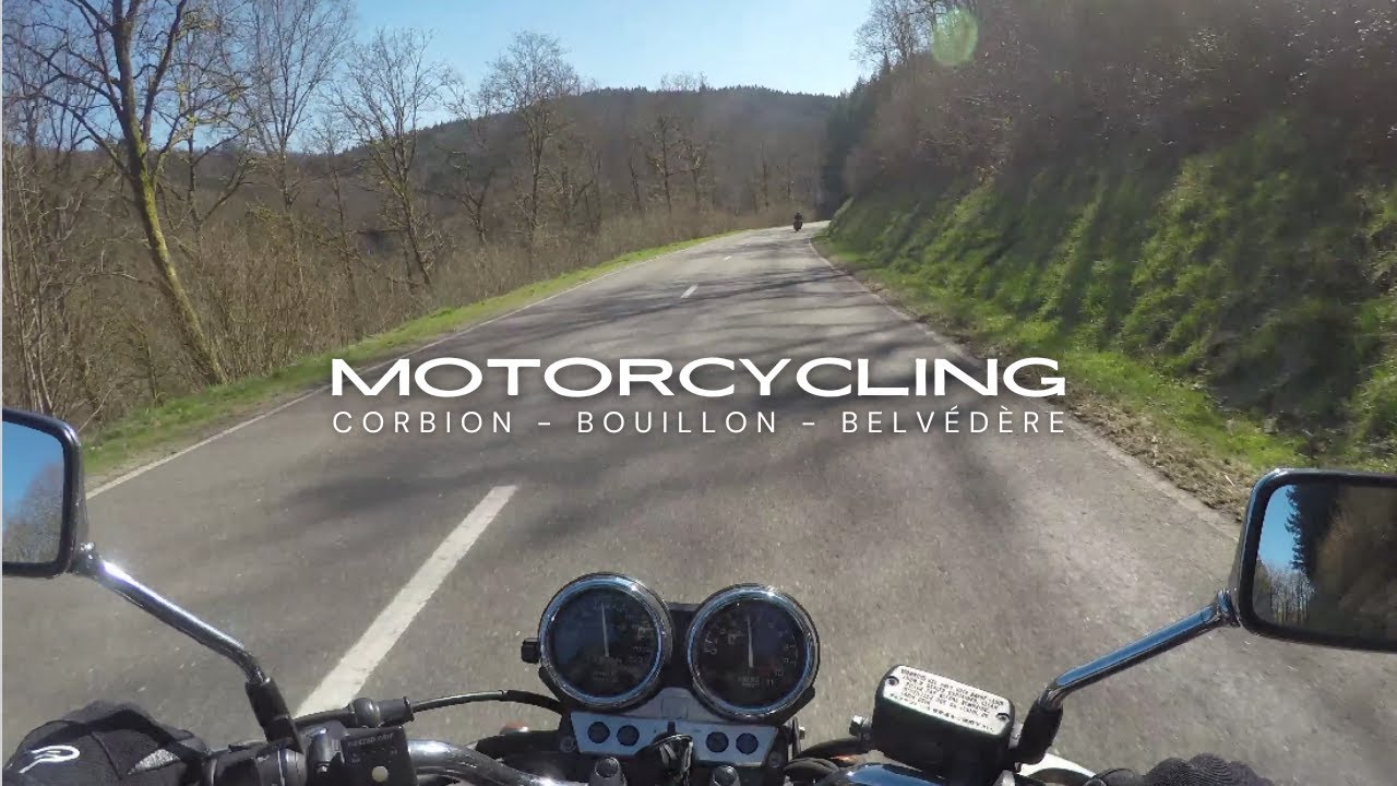 Motorcycle Ride in the Belgian Ardennes! Honda CB750 | Corbion - Bouillon - Belvédère