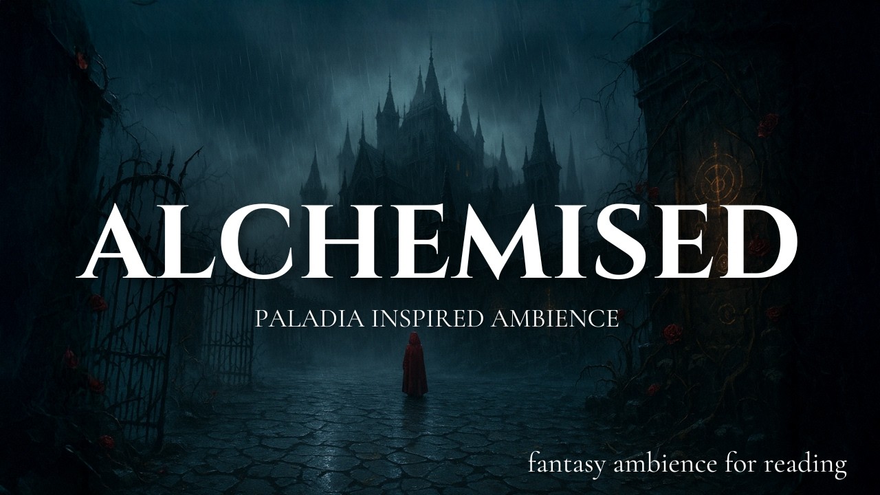 alchemised ambience | dark academia reading music with rain sounds