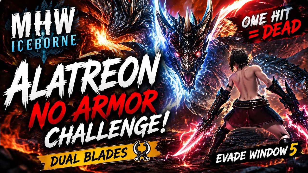 MHW Dual blades VS Alatreon Do not use armor use evade window 5