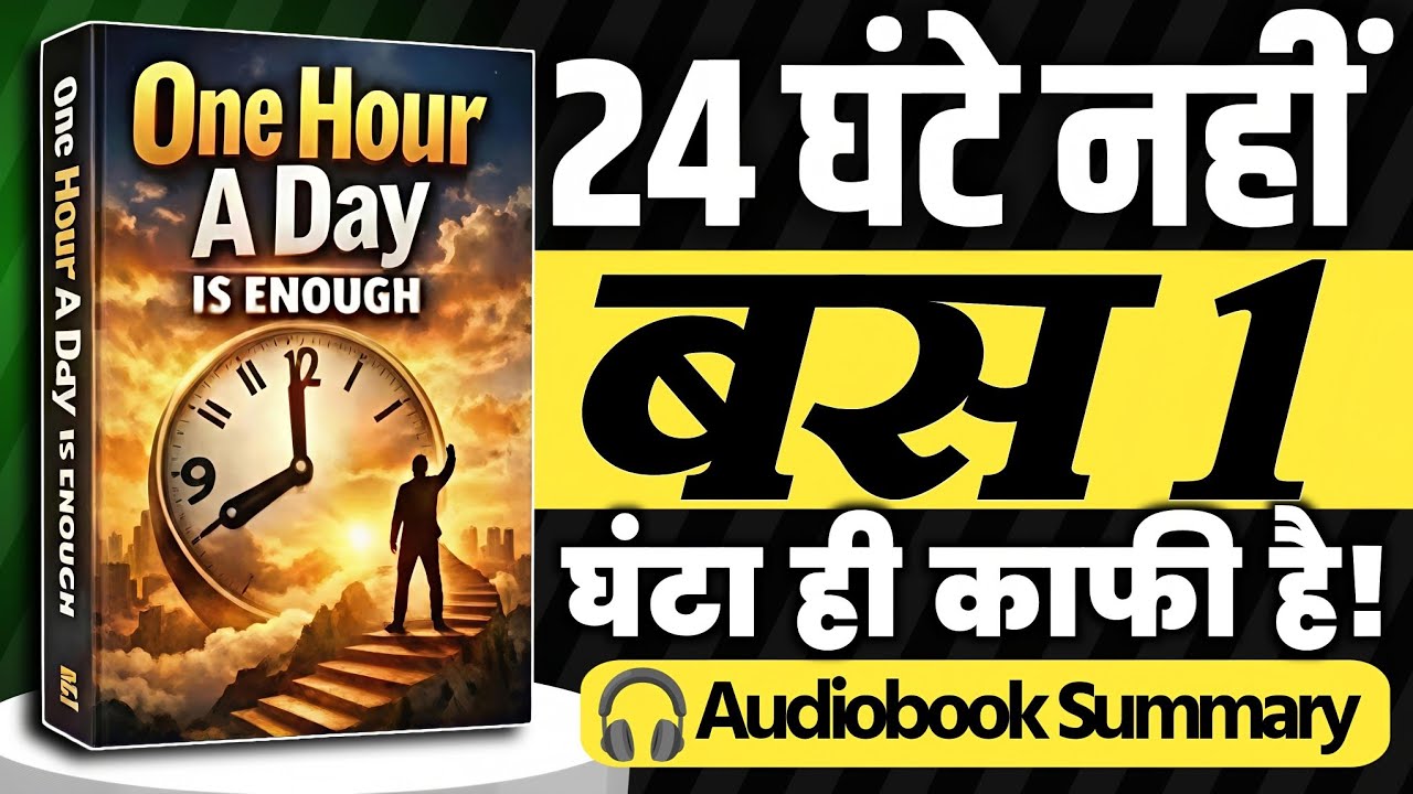 One Hour a Day Is Enough | एक घंटा जो आपकी पूरी ज़िंदगी बदल सकता है | Hindi Audiobook Summary