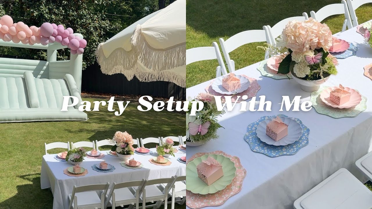 Party Setup with Me | Fairy Fourth Birthday