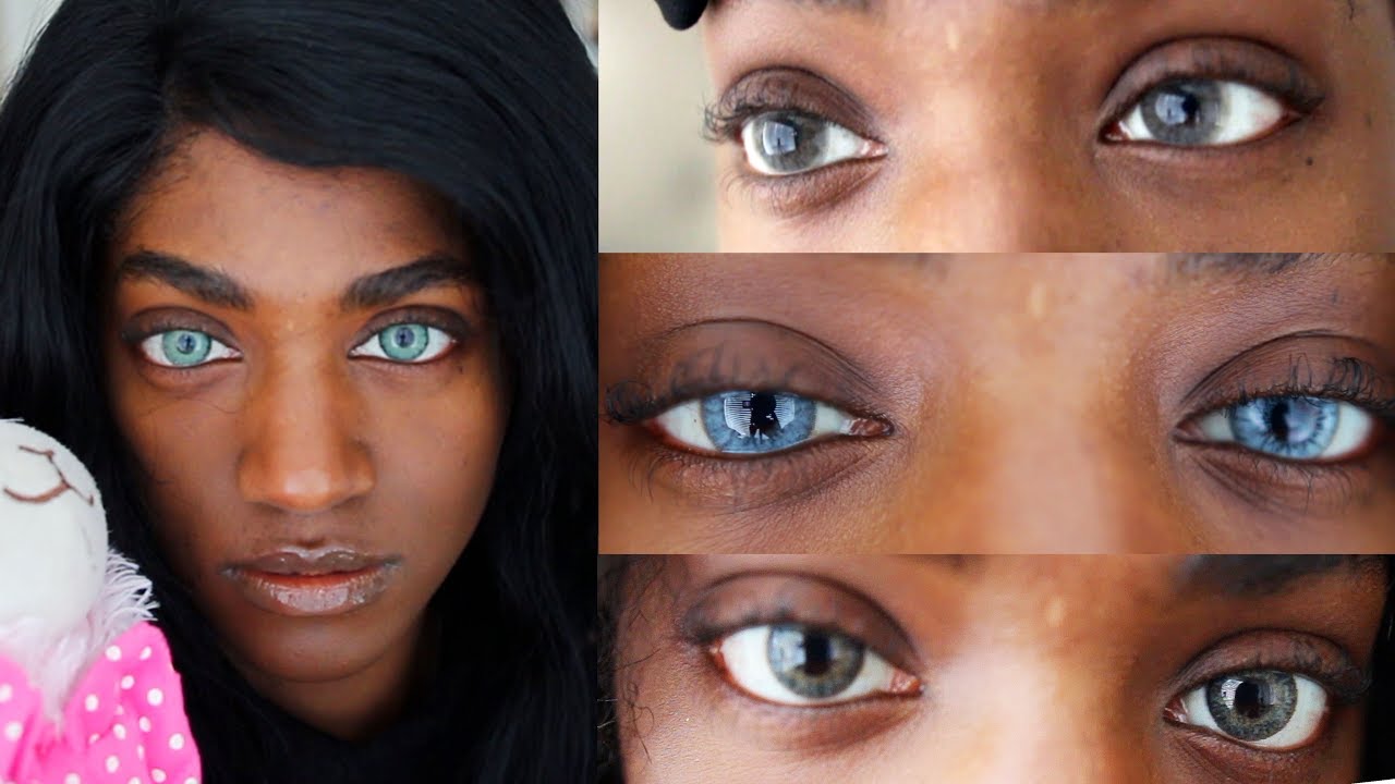 Melanin Friendly Color Contacts on DARK Eyes & Skin | Color Contacts Review ft. Iris Beauty