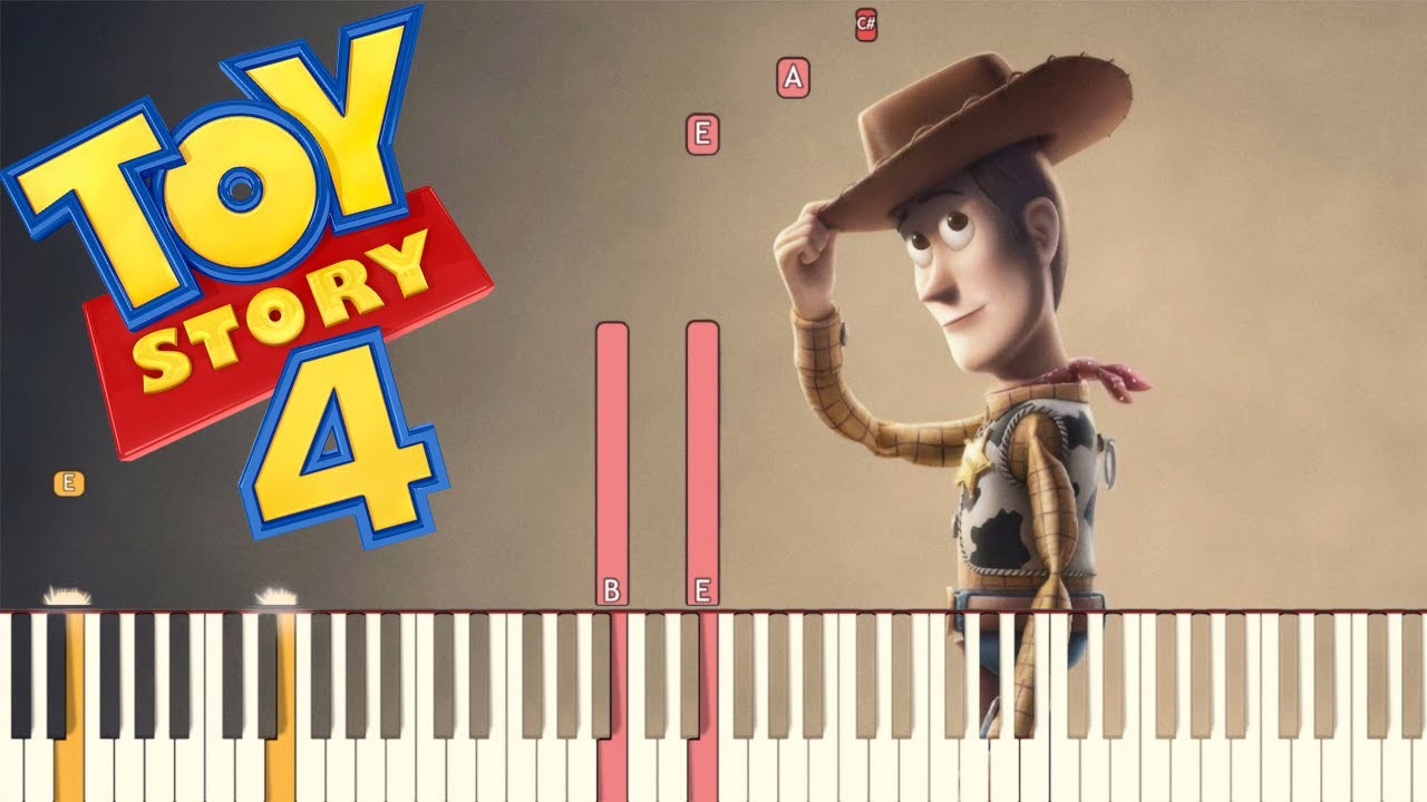 The Ballad of the Lonesome Cowboy - Toy Story 4 | Piano Tutorial (Synthesia)