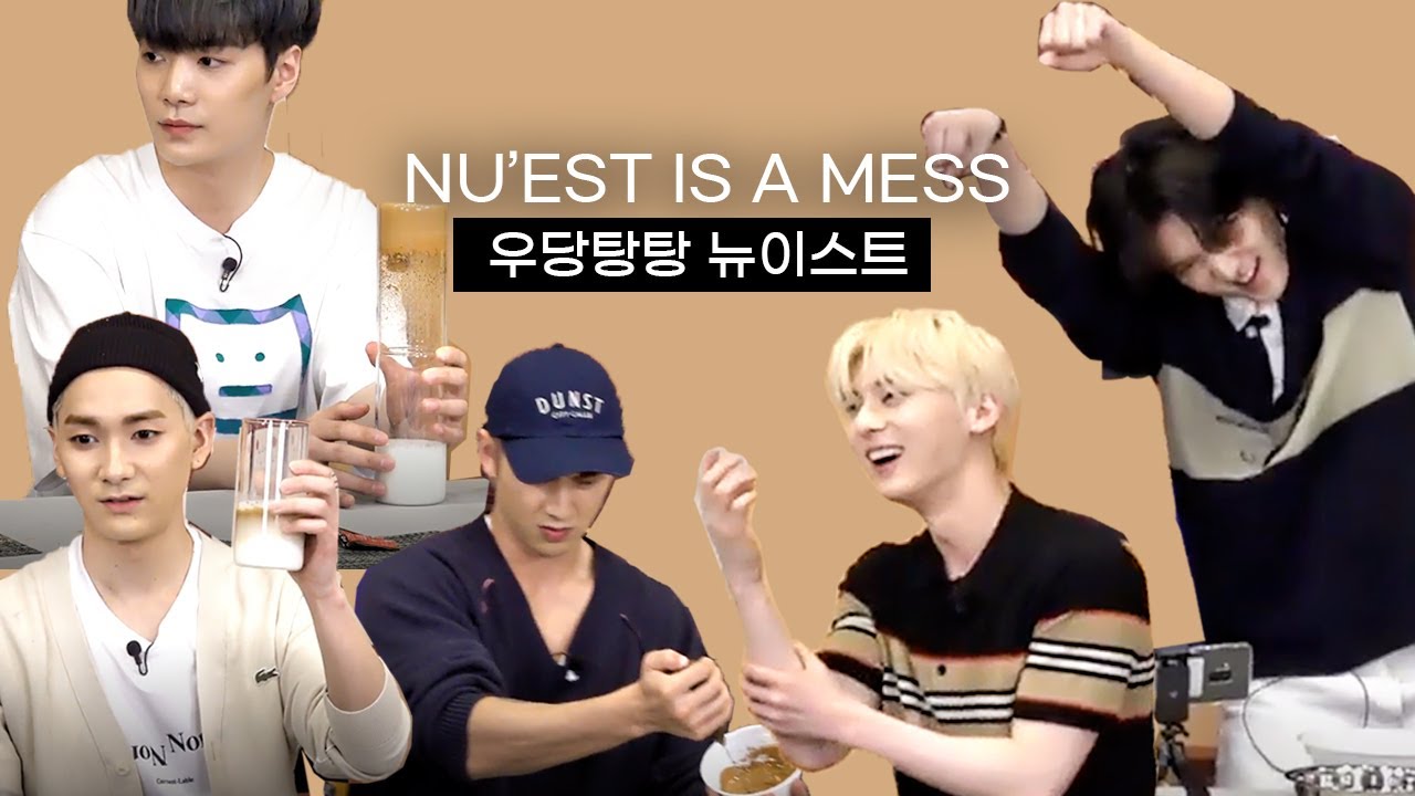 뉴이스트 (NU'EST) FUNNY MOMENTS | MUKBANG TURNS INTO COOKING MESS?
