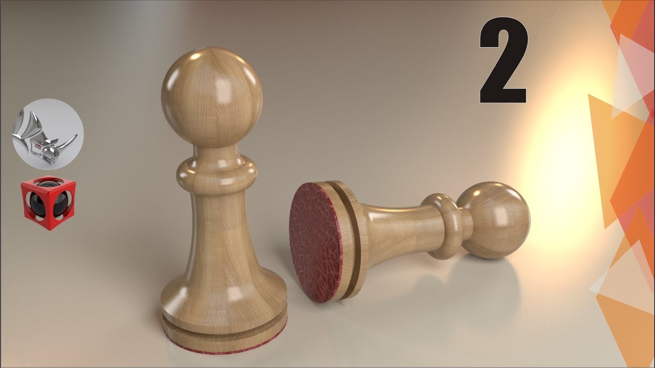 Tutorial Rhino 3D | Modelar Fichas de Ajedrez | Peón