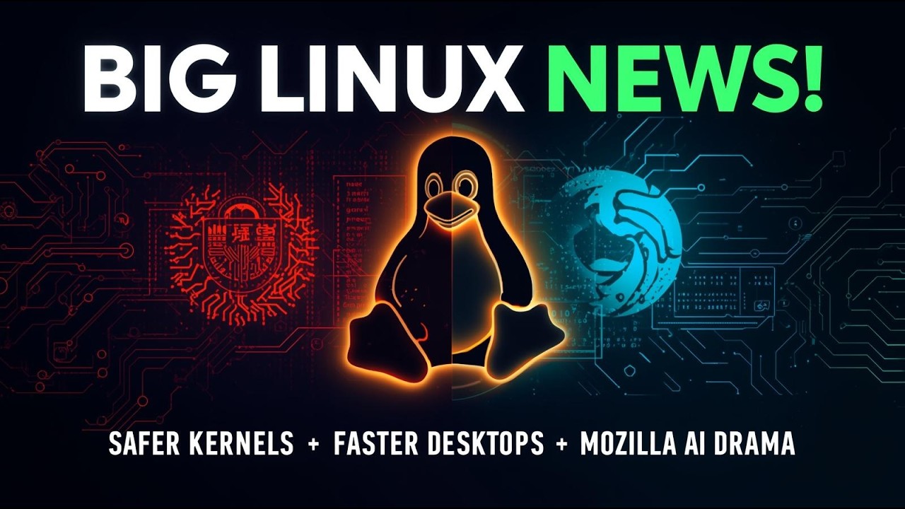 Big Linux News: Safer Linux Kernels, Faster GNOME & KDE Desktops, Mozilla’s AI Controversy Explained
