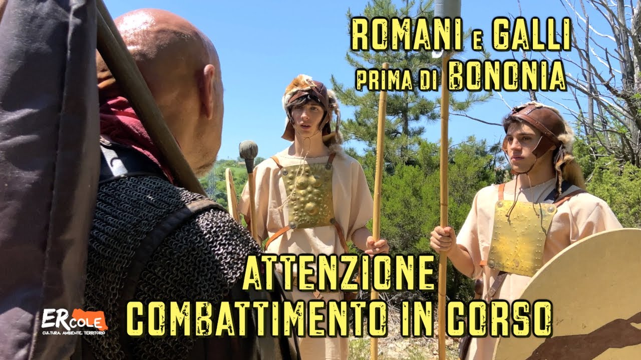Legionari romani sotto attacco dei galli di Monte Bibele