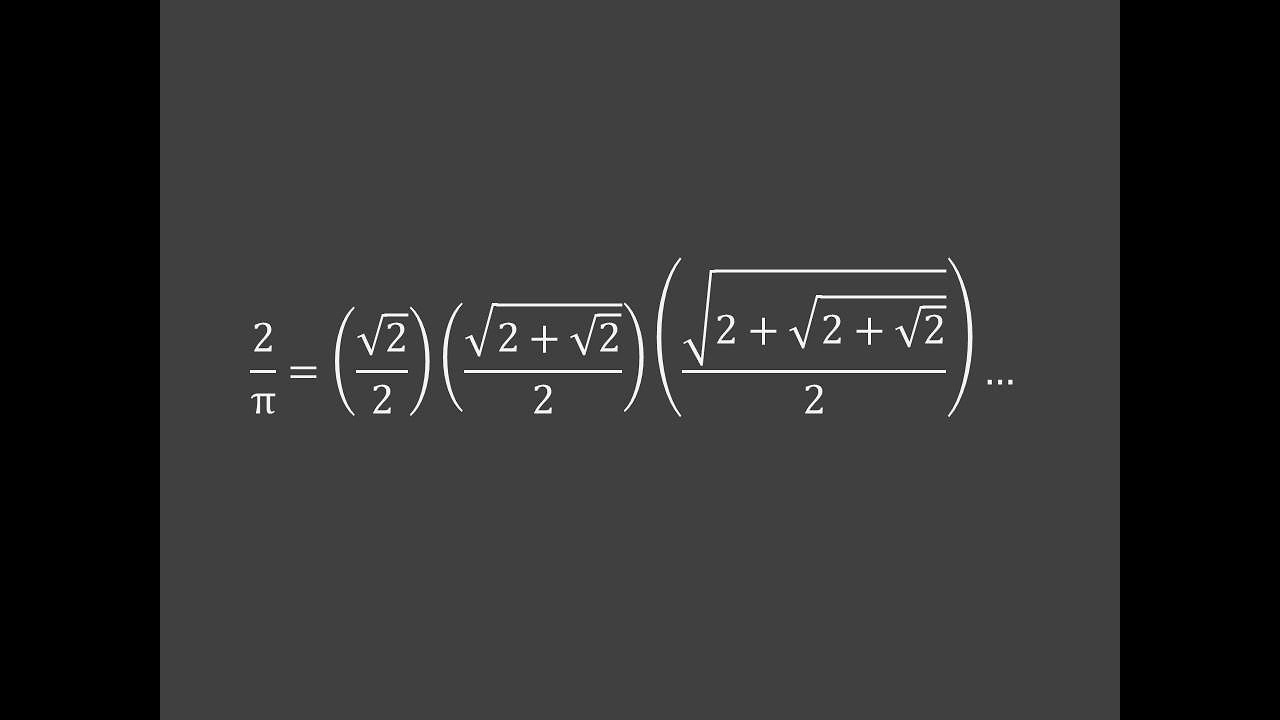 Vi&egrave;te's infinite nested radical proof