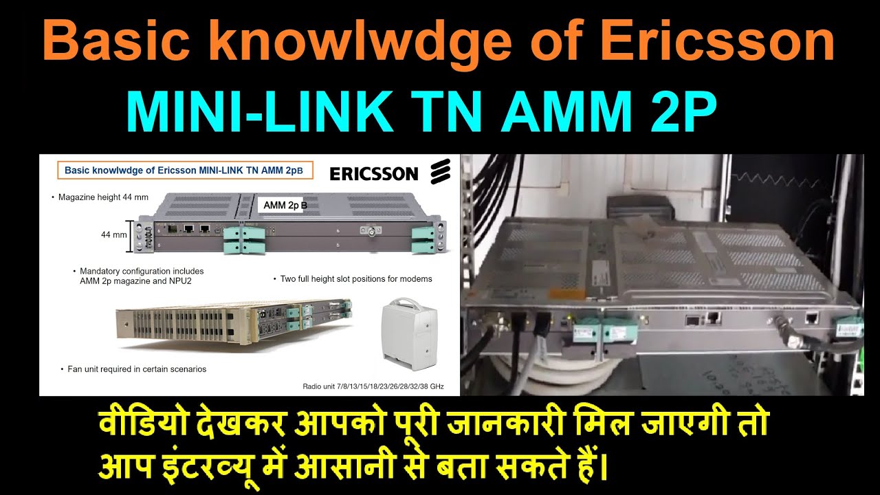 Basic knowledge of Ericsson MINI-LINK TN AMM 2P | Overview of Mini Link | Ericsson Mini Link TN