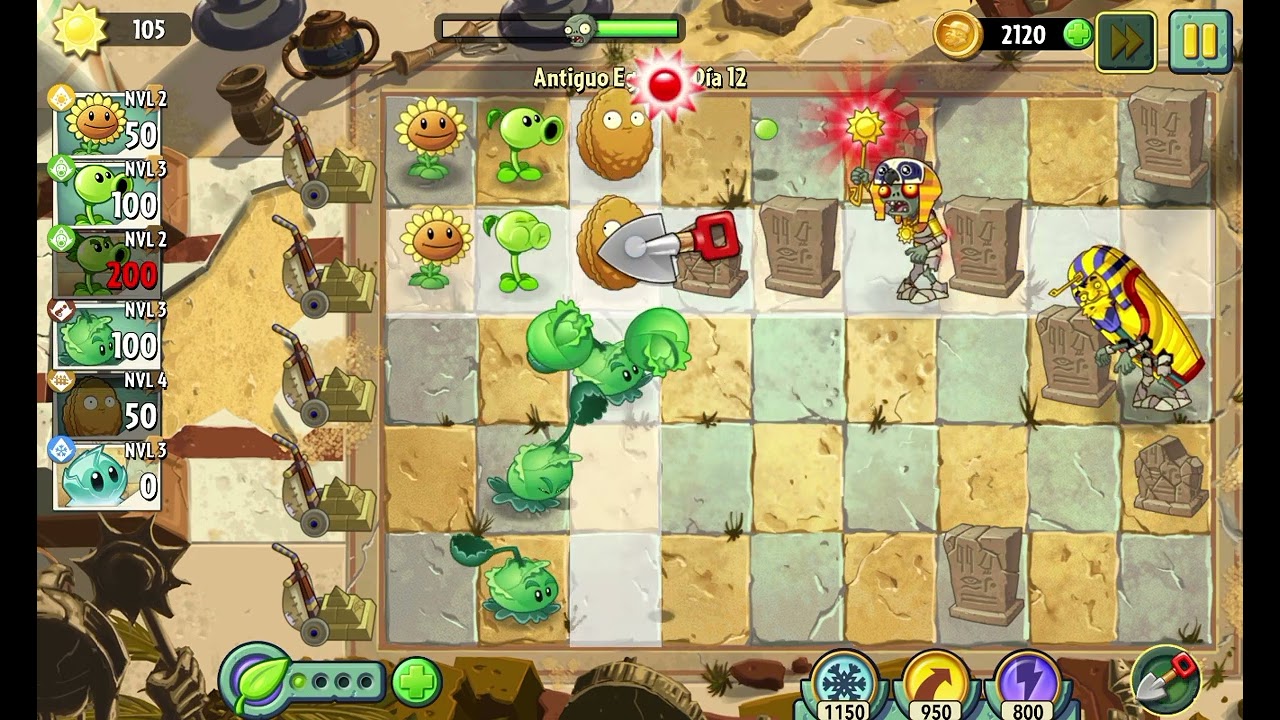 Volví a comentar mis gameplays | Plantas vs Zombis 2