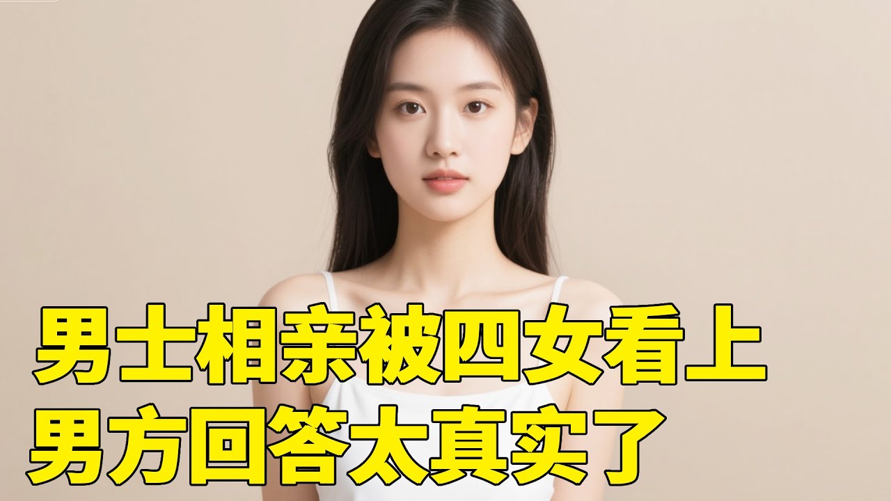 男士相亲被四女看上，男方回答太真实了！最后的选择很大开眼界！