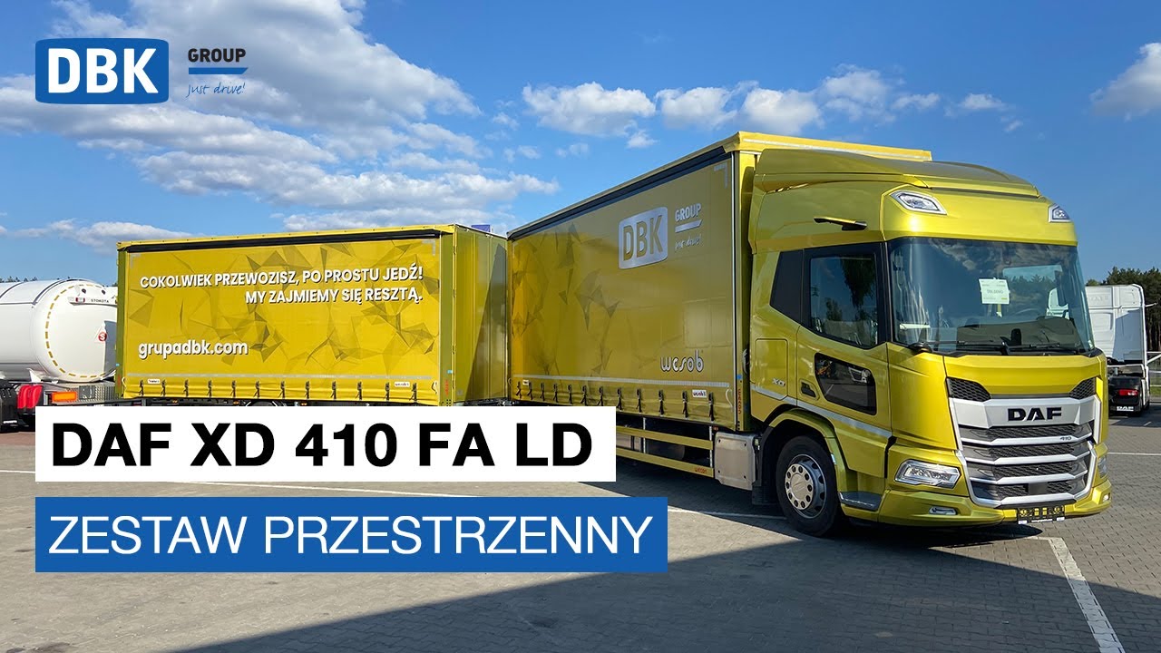 Grupa DBK prezentuje pojazdy do zadań specjalnych: DAF XD 410 FA LD zestaw przestrzenny
