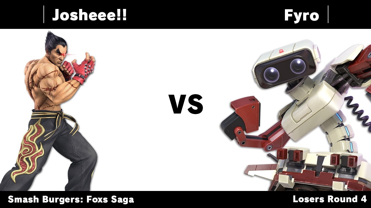 Josheee!! (Kazuya, Ken) vs Fyro (R.O.B) | Smash Burgers: Foxs Saga - Losers Round 4