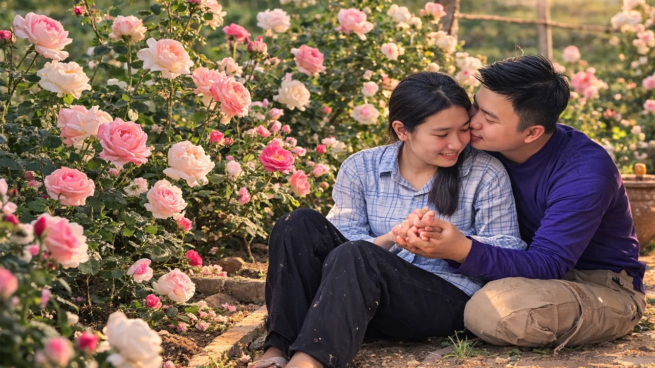 Duon and Tieu Ly transformed the countryside garden into a peaceful haven for the two of them.