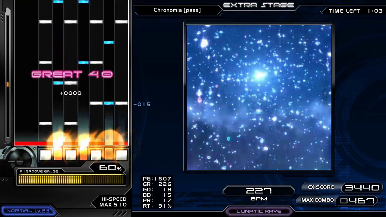 Lunatic Rave 2: Chronomia [pass]【★23】"Hard Clear"