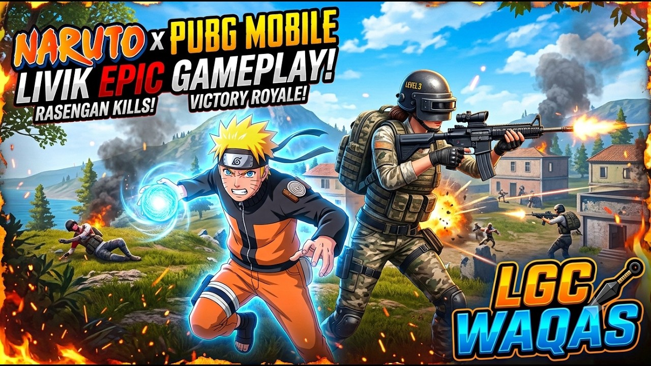 🔥 PUBG MOBILE Naruto Event Livik Map Gameplay 😱 Hidden Leaf Village | LGC WAQAS