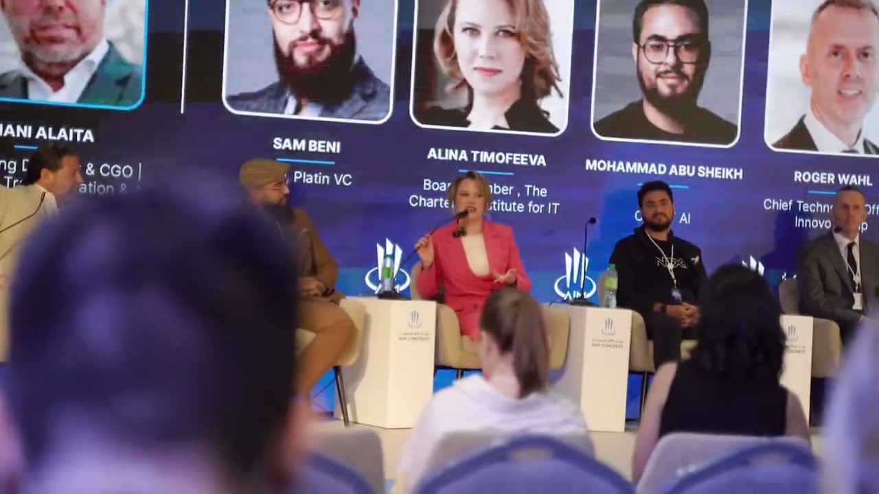 Short video from adnec panel in Abu Dhabi 2025 about ai 