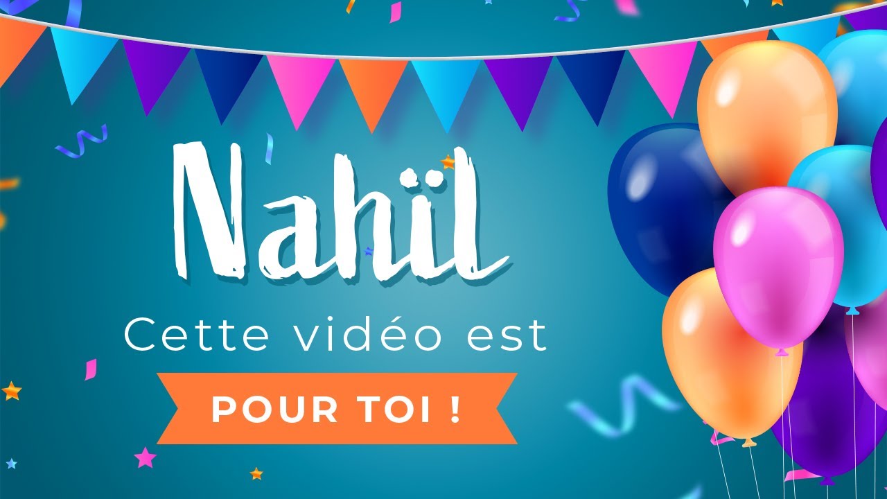 Joyeux anniversaire Nahïl !