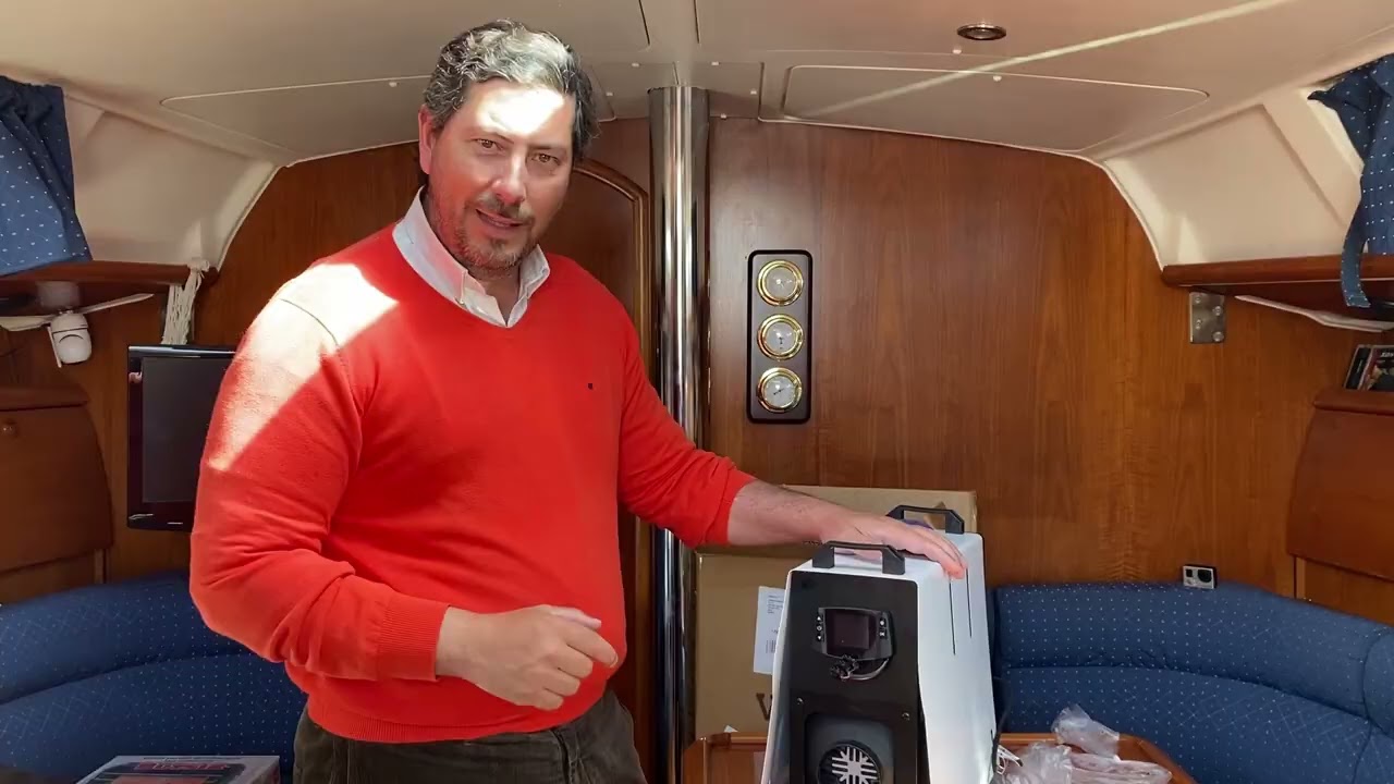 Instalación calefacción china en velero