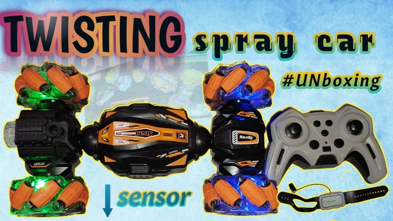 Twisting Spray RC car unboxing || #handsensor #rccars #unboxingvideo #vedatoys #vedatoys