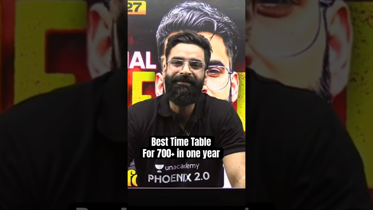 Best Timetable for NEET 2027! 0 to 700+ | Wassim Bhat sir
