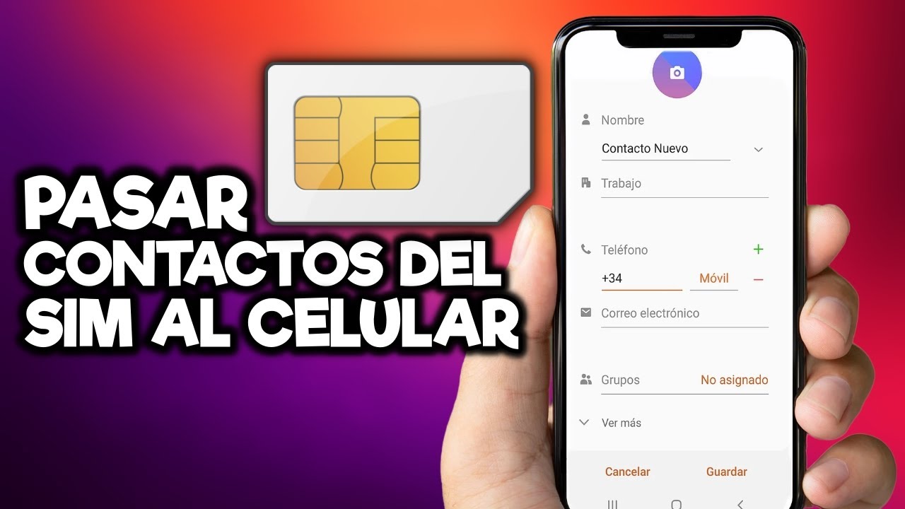 Transferir contactos de la SIM al la Memoria del CELULAR ✅